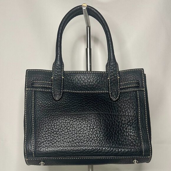 Dooney & Bourke Vintage Mini Tassel Tote Black Leather Silver Hardware EUC - Picture 14 of 14